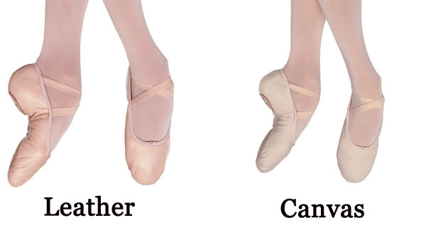 different ballet shoes